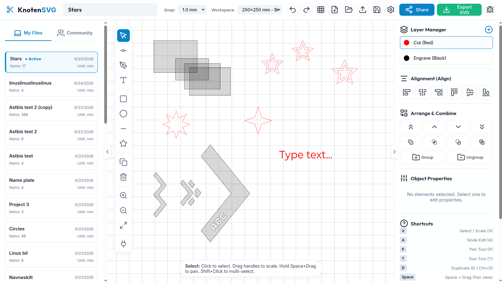 KnotenSVG editor