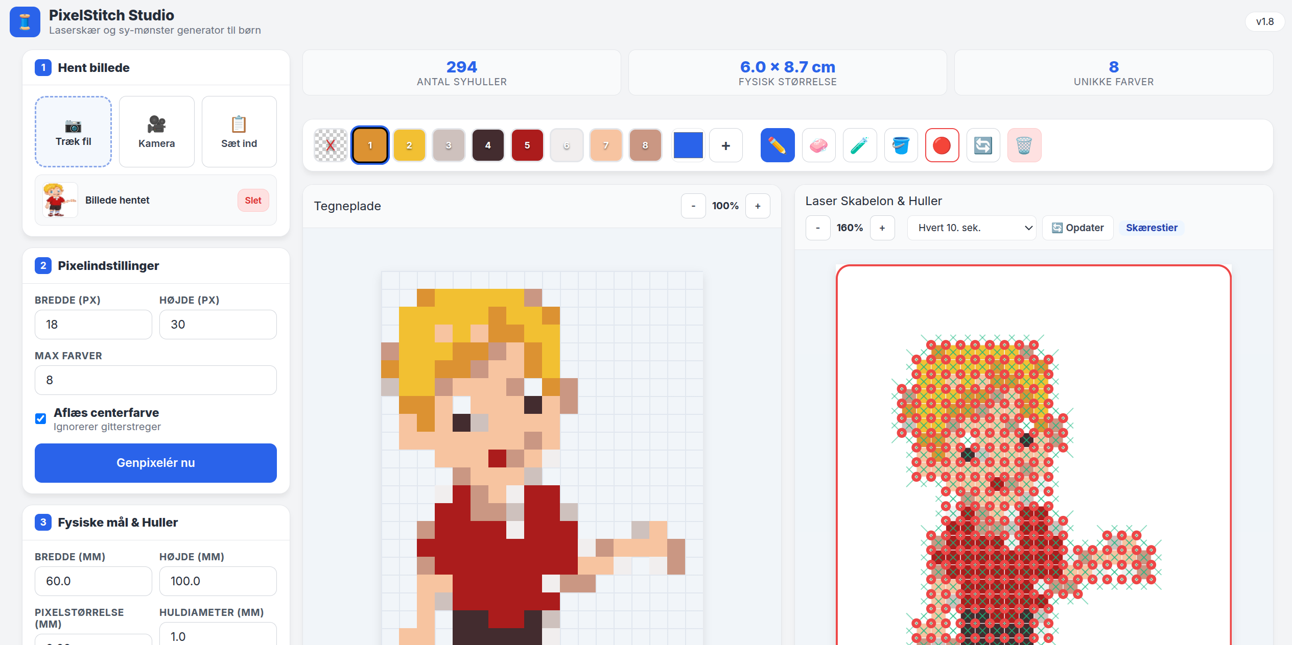 PixelStitch Studio — Laser & Håndarbejde